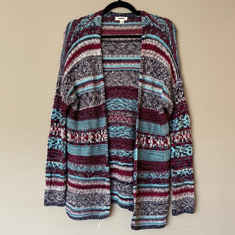 [XS] Garage Oversized Open Sweater Cardigan - Picture 2 of 8